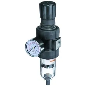 Unidad FRL: Extraiga suciedad y agua del aire comprimido