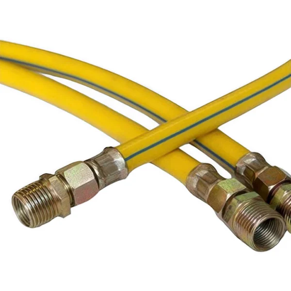 Manguera para minería con acoples.